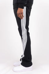 Rebel Minds Fleece Five Bent Stripes Jogger Set