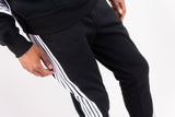 Rebel Minds Fleece Five Bent Stripes Jogger Set