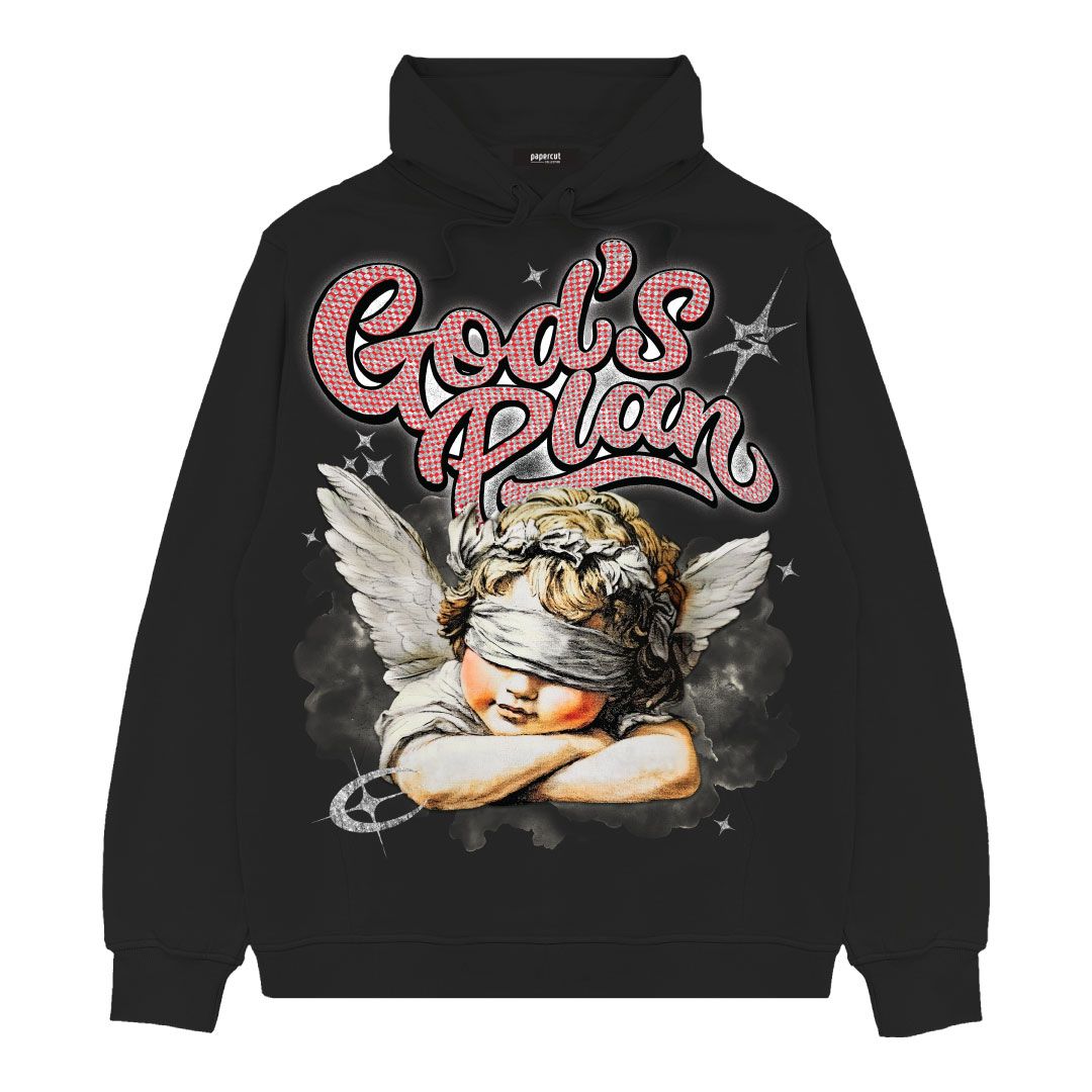 FORTY GLITTER GOD'S PLAN FLEECE HOODIE MULTI COLORS