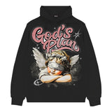 FORTY GLITTER GOD'S PLAN FLEECE HOODIE MULTI COLORS