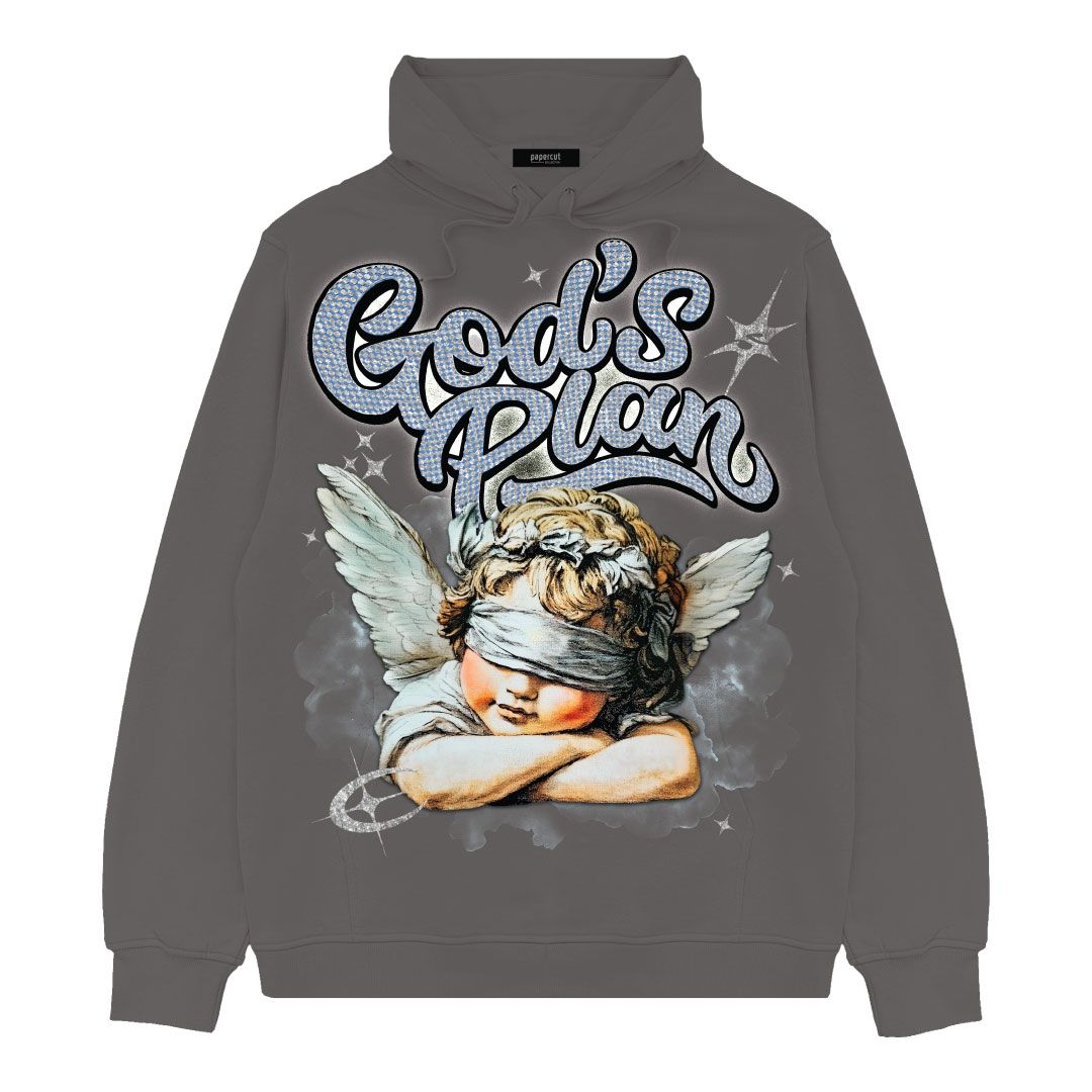FORTY GLITTER GOD'S PLAN FLEECE HOODIE MULTI COLORS