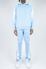 Rebel Minds Fleece Five Bent Stripes Jogger Set