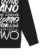 Roberto Vino Milano Big Writing Hoodie Black