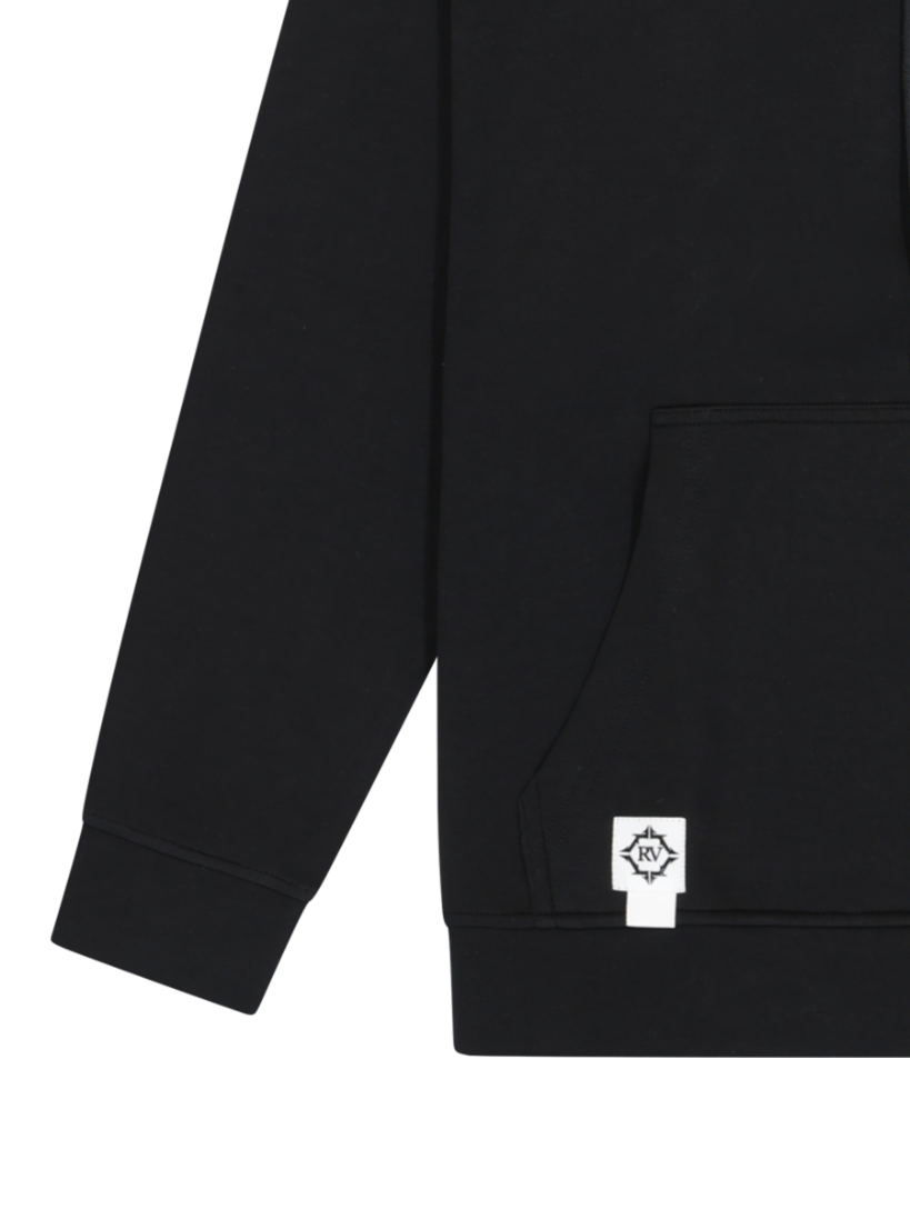 Roberto Vino Milano Big Writing Hoodie Black