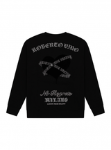 Roberto Vino Milano Heart Sweatshirt Black