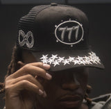 Hudson Diamond 777 Suede Trucker Hat Multi Colors