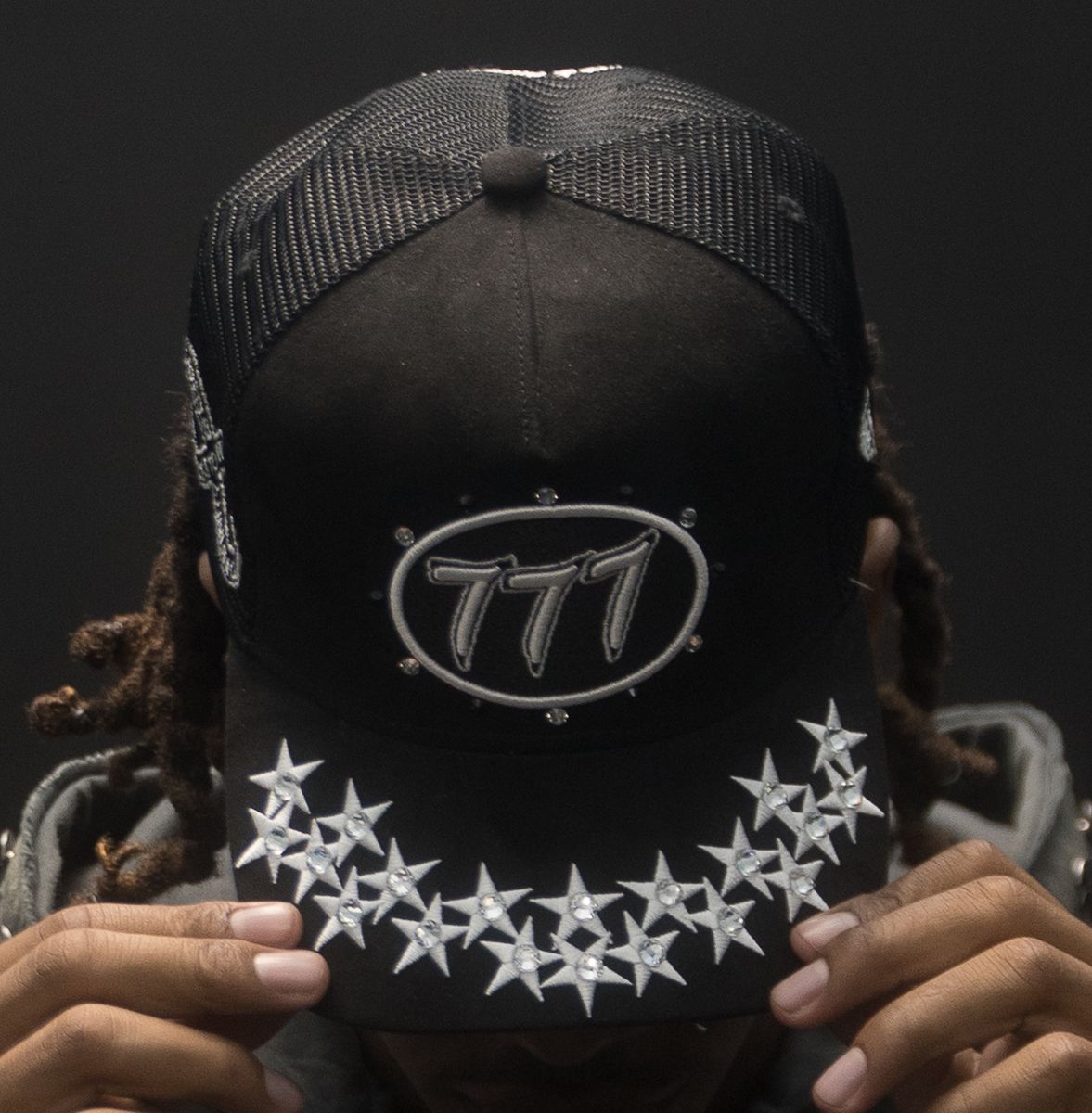 Hudson Diamond 777 Suede Trucker Hat Multi Colors