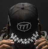 Hudson Diamond 777 Suede Trucker Hat Multi Colors