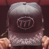 Hudson Diamond 777 Suede Trucker Hat Multi Colors