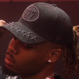 Hudson Diamond 777 Suede Trucker Hat Multi Colors