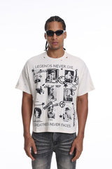 Syndicate Legend Never Die Cropped T-Shirt Multi Colors