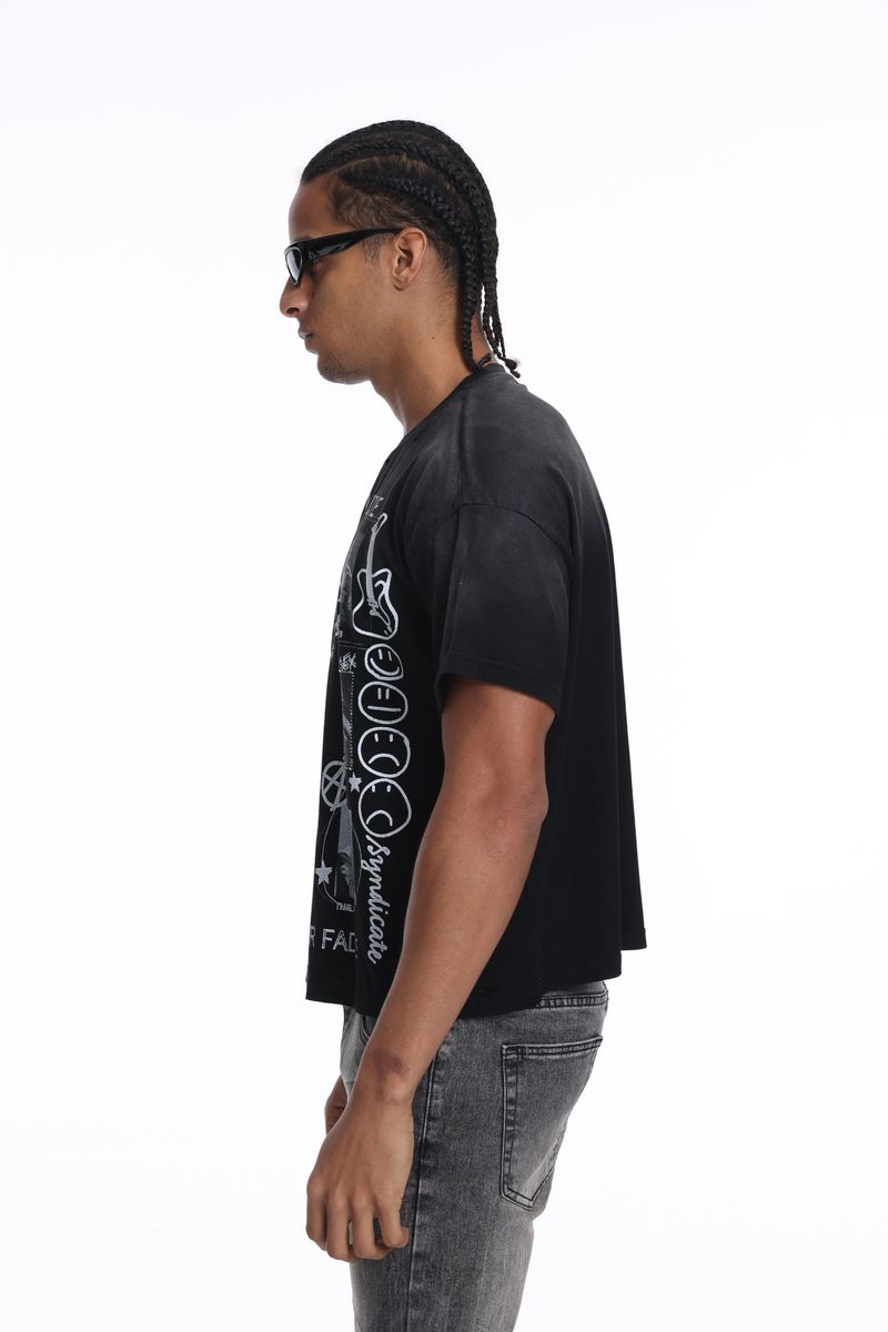 Syndicate Legend Never Die Cropped T-Shirt Multi Colors