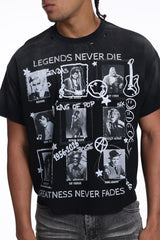 Syndicate Legend Never Die Cropped T-Shirt Multi Colors