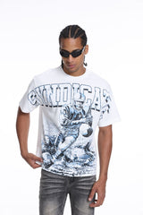 Syndicate TD T-Shirt White-Blue