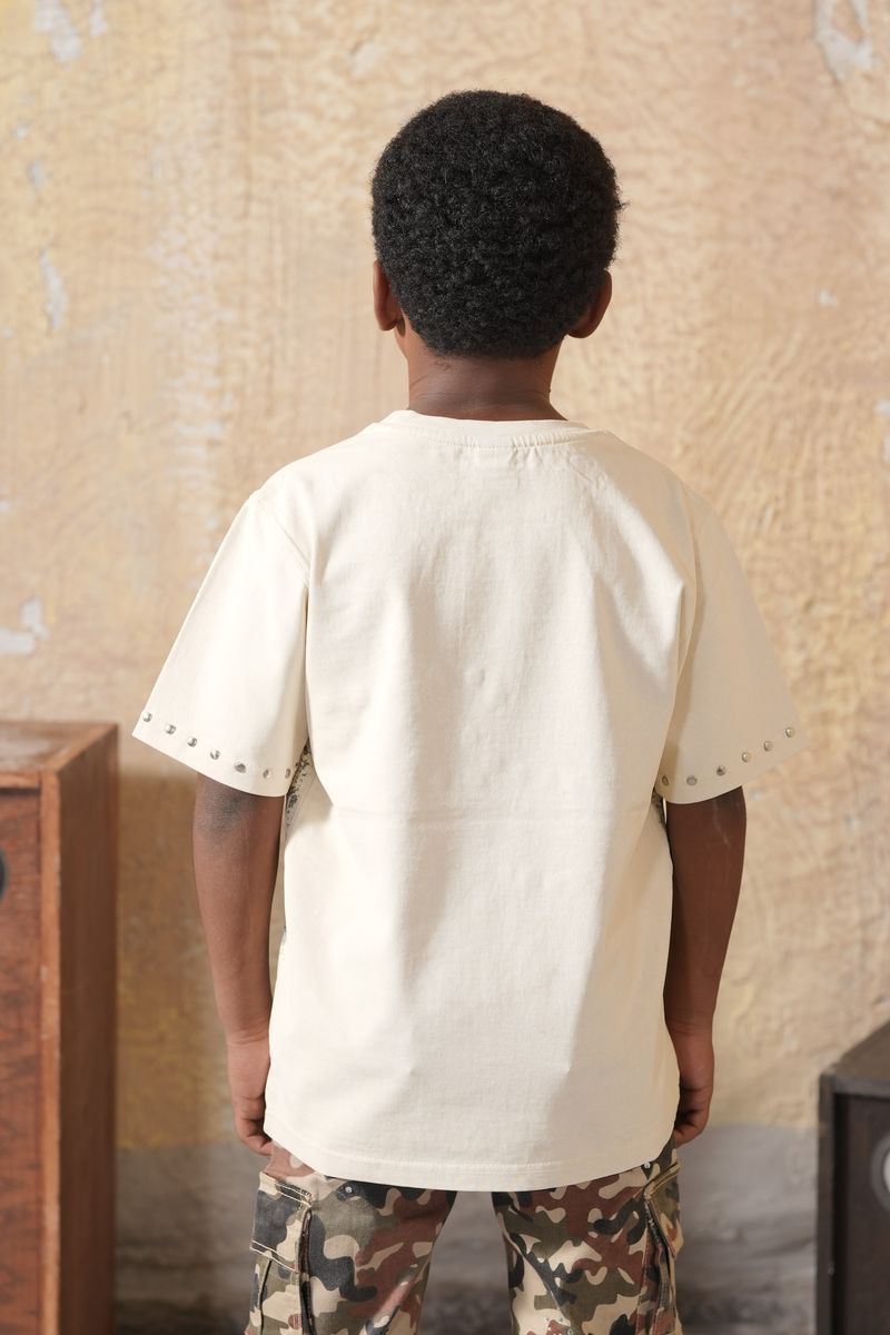 Elite Kids Legacy Washed Heavy Embellished Kids T-Shirt Multi Colors