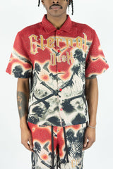 Rebel Minds Eternal Dusk Rhinestone Tapestry Short Set Multi Colors