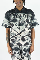 Rebel Minds Eternal Dusk Rhinestone Tapestry Short Set Multi Colors