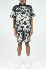 Rebel Minds Eternal Dusk Rhinestone Tapestry Short Set Multi Colors