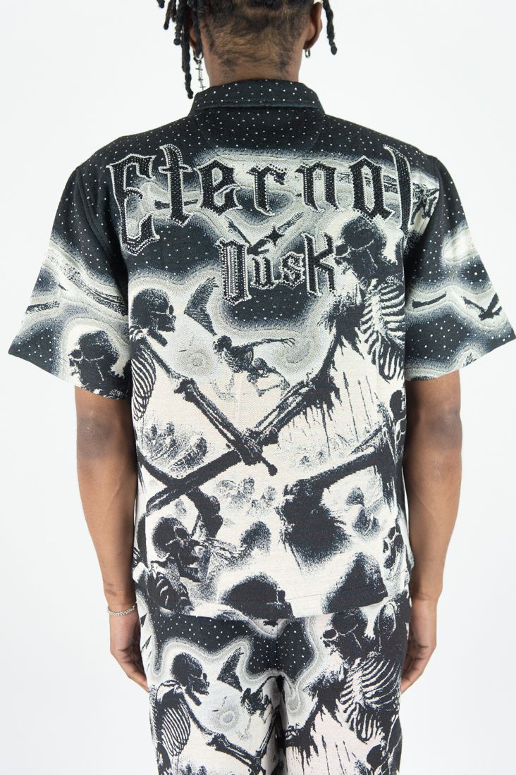 Rebel Minds Eternal Dusk Rhinestone Tapestry Short Set Multi Colors