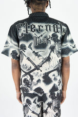 Rebel Minds Eternal Dusk Rhinestone Tapestry Short Set Multi Colors