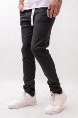Disaster Skinny Black Wax Stretch Denim Black