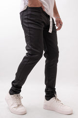 Disaster Skinny Black Wax Stretch Denim Black
