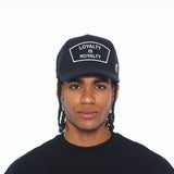 Cult Of Individuality Mesh Back Loyalty is Royalty Trucker Hat Black