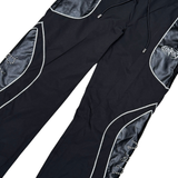 Rare Peace Nylon Jogger with PU Leather Studs Multi Colors