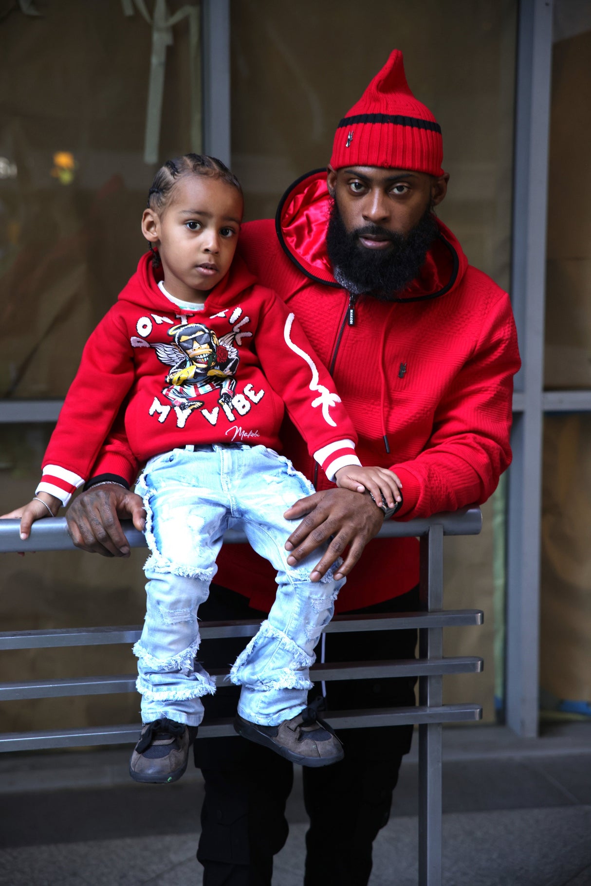 Makobi B4250 KIDS Vibe Hoody - Red