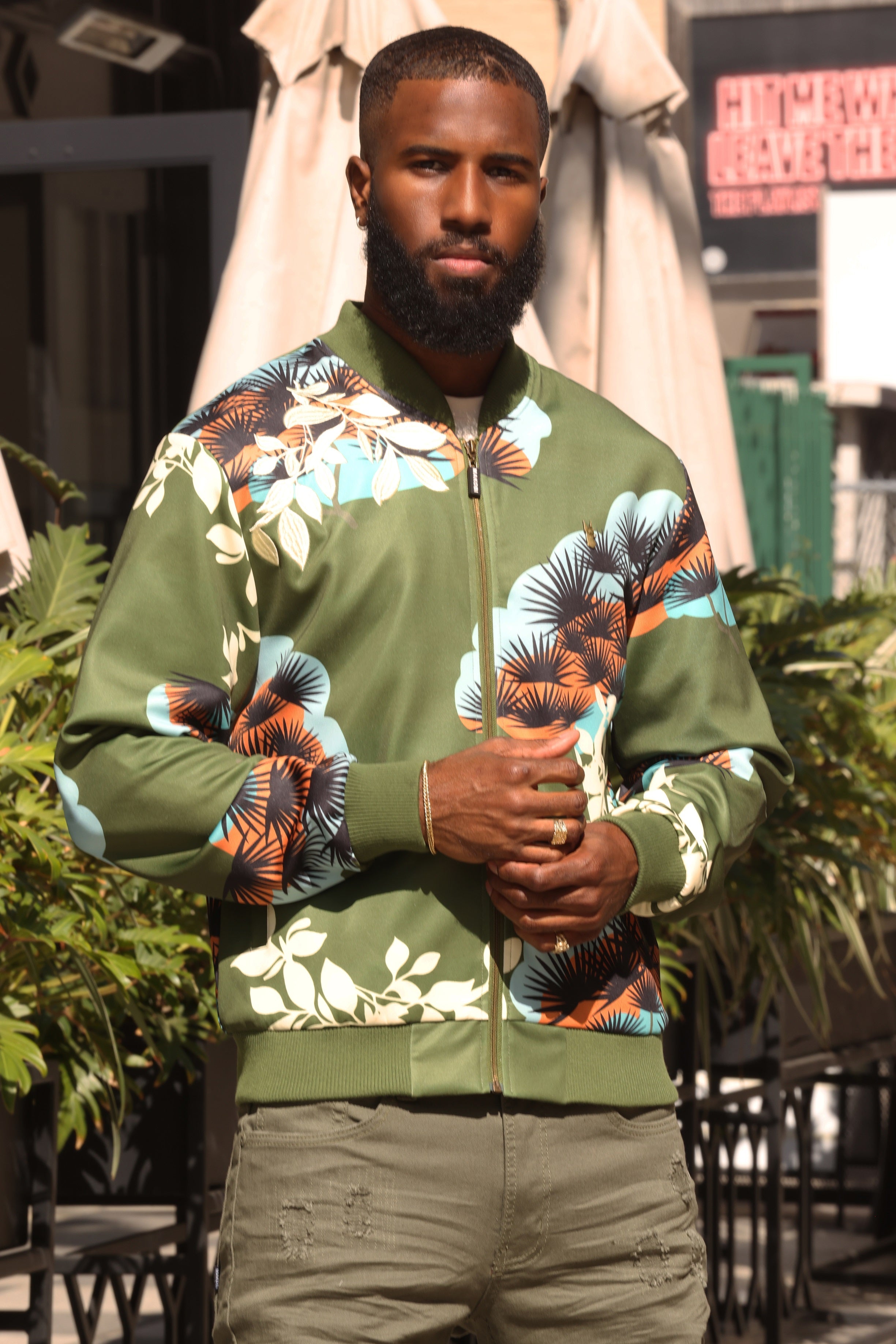 Makobi M4470 Beruni Varsity Jacket - Olive