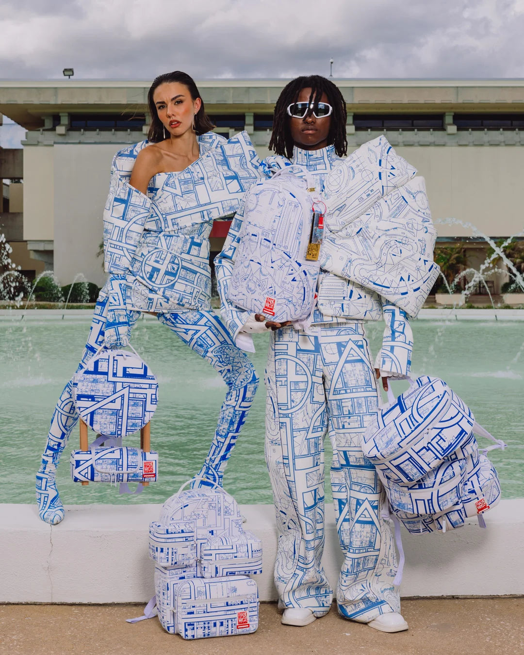 SprayGround Frank Lloyd Wright Dlxsv Backpack