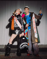 SprayGround Central 2 White And Black Backpack