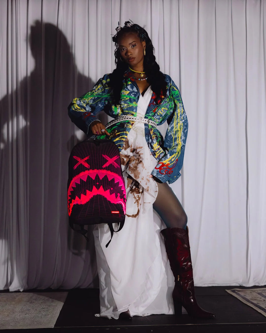 SprayGround VaporWave Fiber Optic Backpack