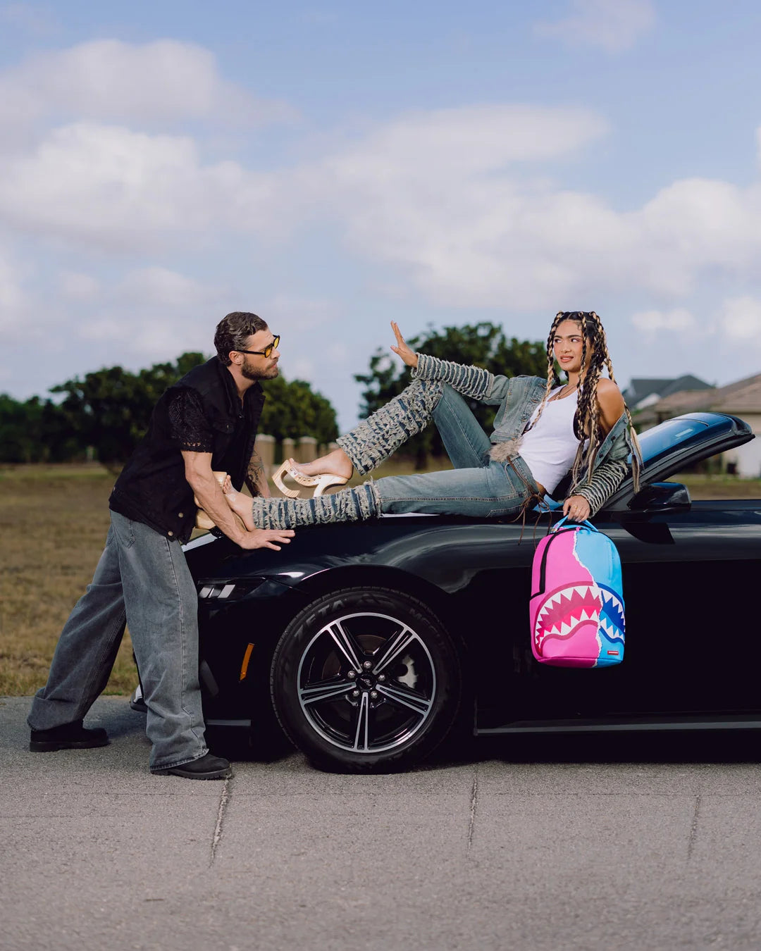 SprayGround Shark Cotton Candy Dlxsv Backpack