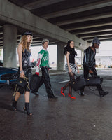 SprayGround Blacked Out Embossed Gold Tooth Tote
