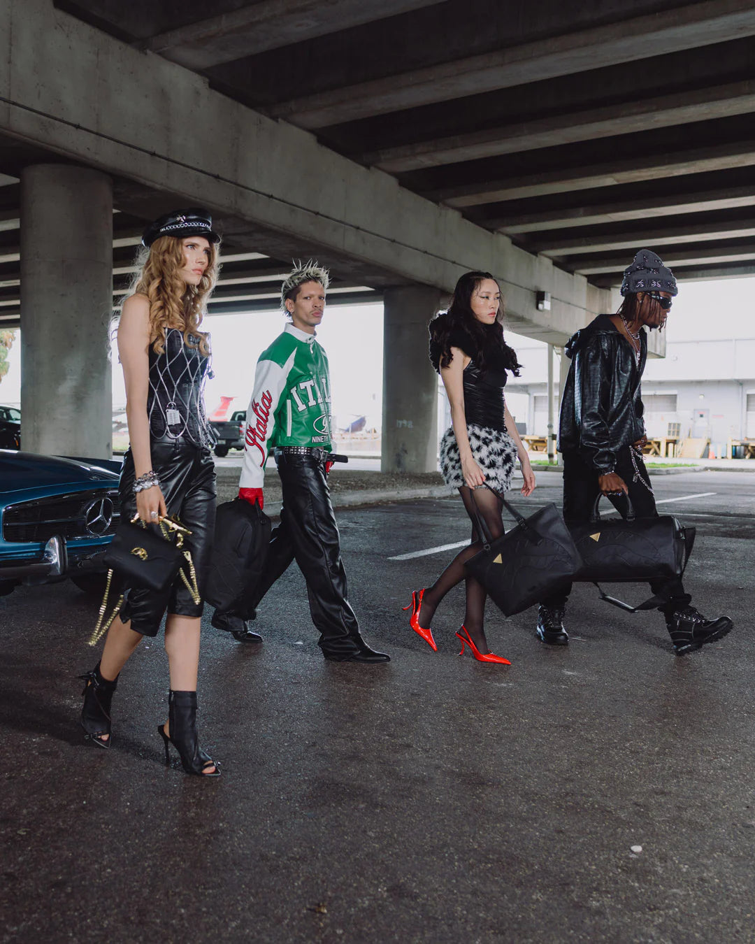 SprayGround Blacked Out Embossed Gold Tooth Dlxsv Backpack