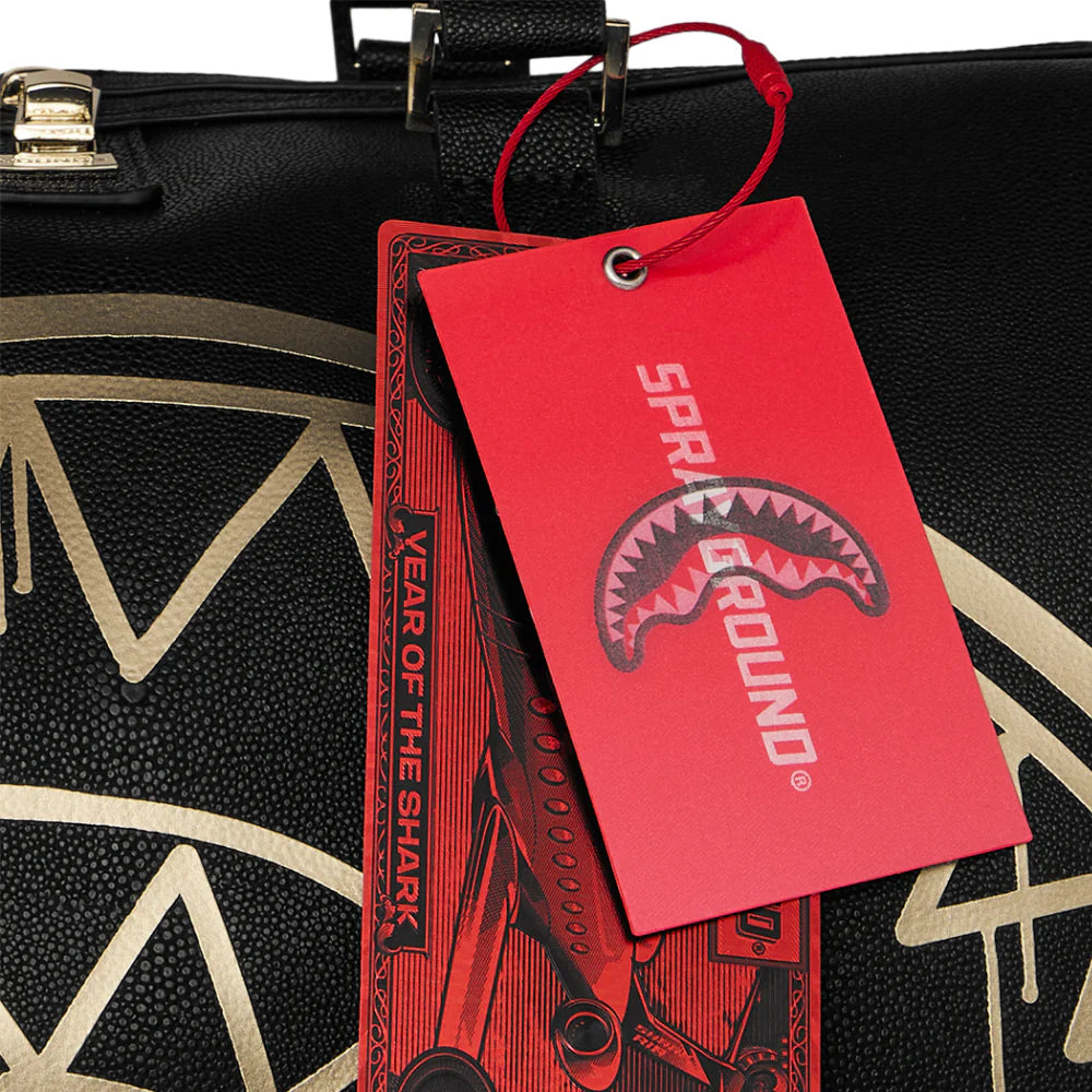 Sprayground Gold Drap Duffle