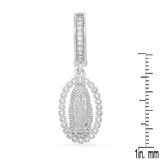 Steeltime Unisex Iced Out Huggie Charm Pendant