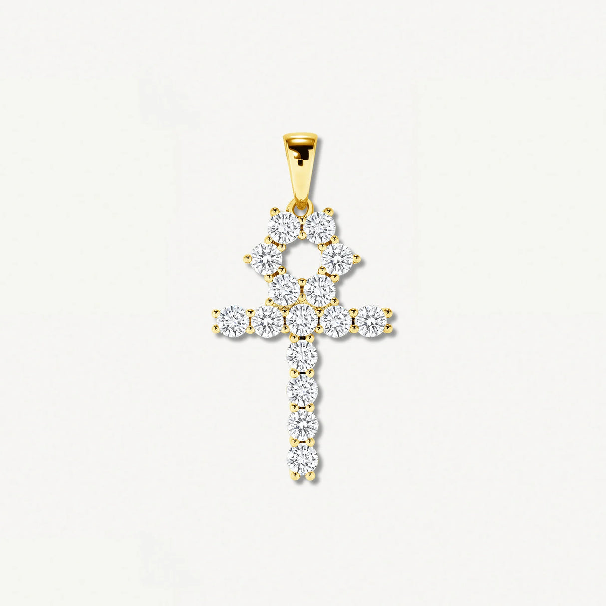 ICE KART CLASSIC ANKH PENDANT GOLD