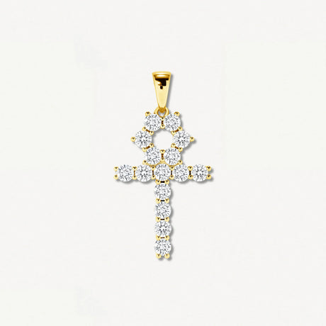 ICE KART CLASSIC ANKH PENDANT GOLD