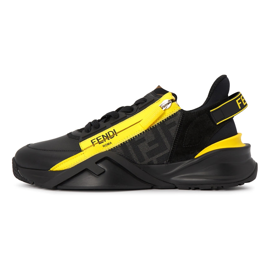 Shop Fendi Flow Slip-On Black Yellow - DripNationIL