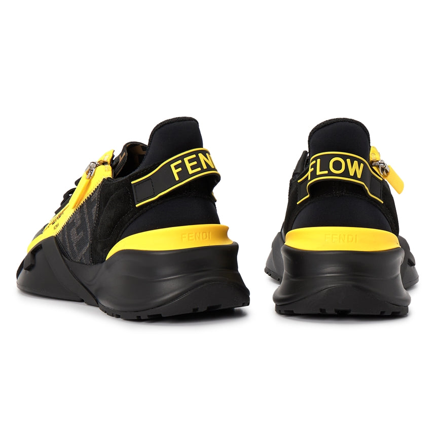 Shop Fendi Flow Slip-On Black Yellow - DripNationIL