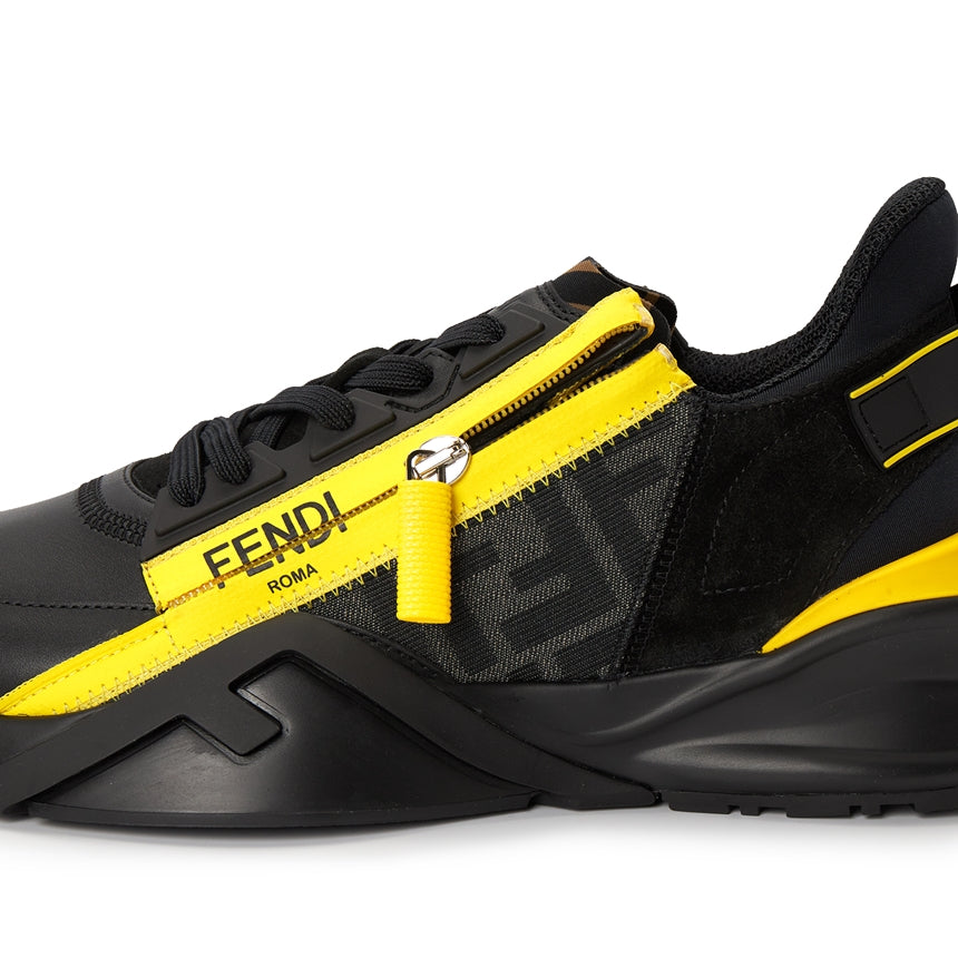 Shop Fendi Flow Slip-On Black Yellow - DripNationIL