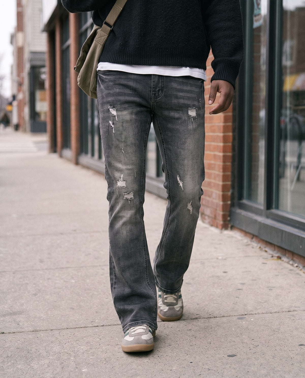 Pj Mark Premium Rip & Repair Stacked Jeans Multi Colors