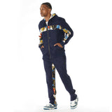 Frost Original F5220 Alonzo Suede Reversible Jacket Set - Navy