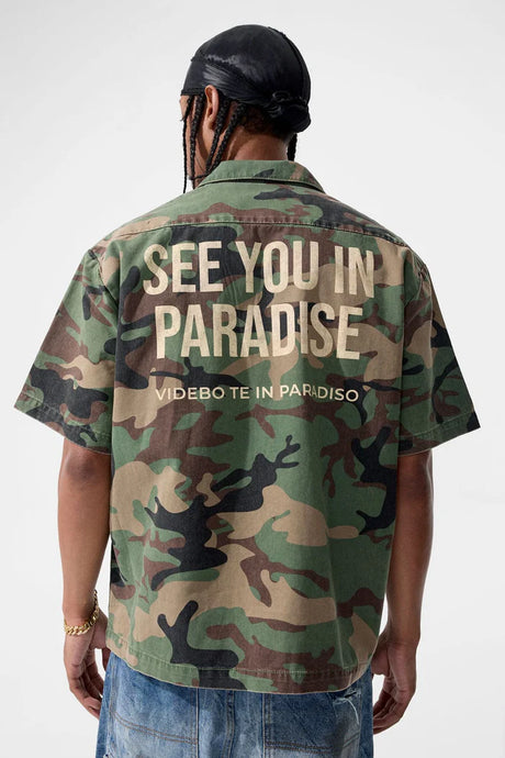 JORDAN CRAIG SYIP VINTAGE S/S WORK SHIRT VINTAGE CAMO