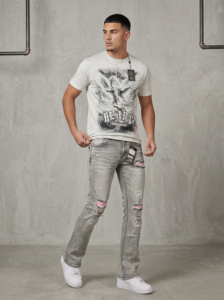Denim City Rip N Repair Stacked Jeans Multi Colors
