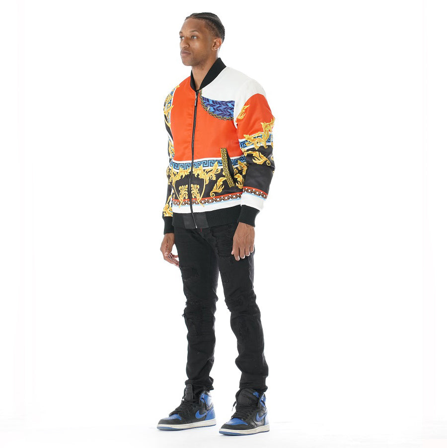 Makobi M4630 Greek Reversible Jacket - Black/Red