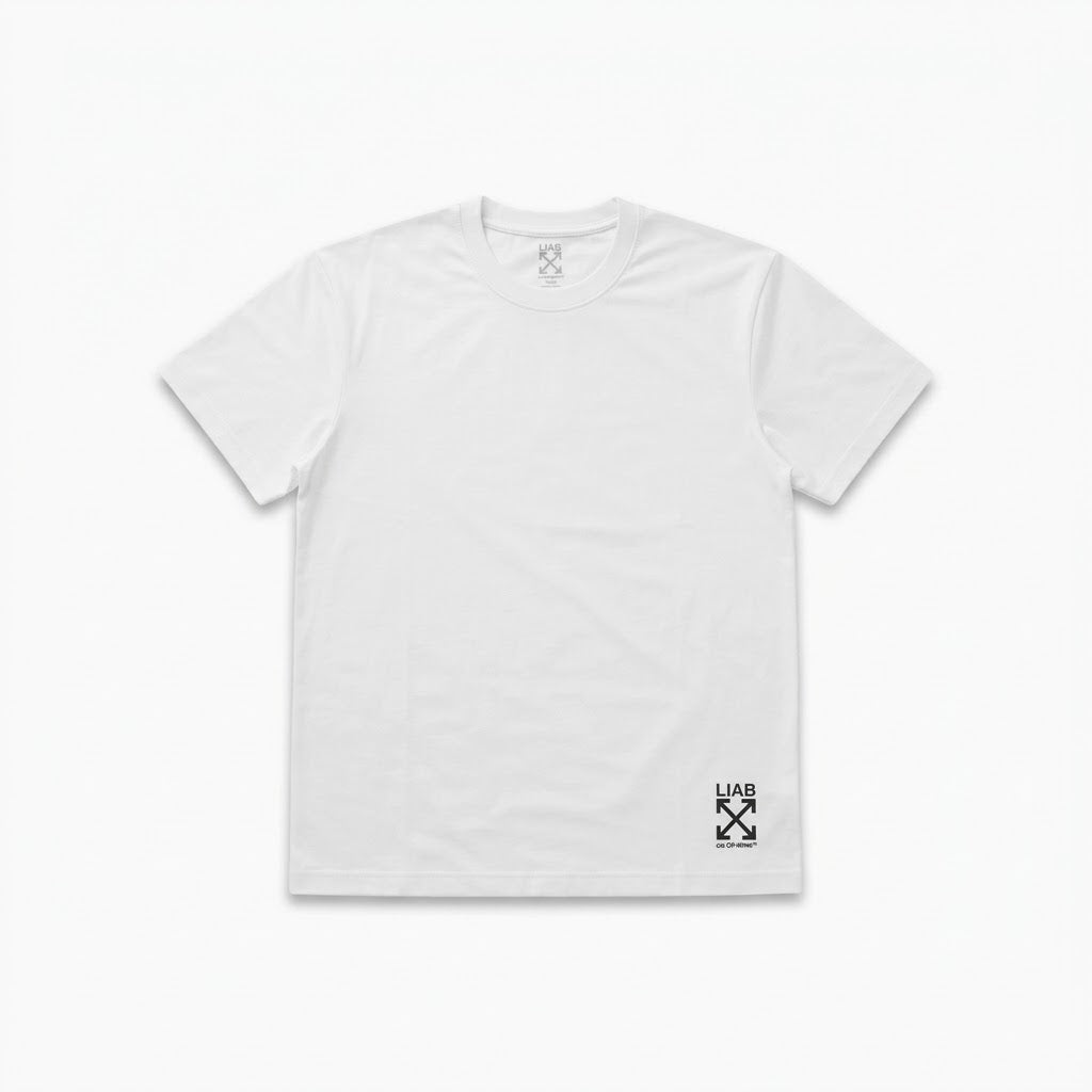 L/AB CO Off-White Clamp Arrows Hem Logo Slim Crew Undershirt 3Pack Multi Colors
