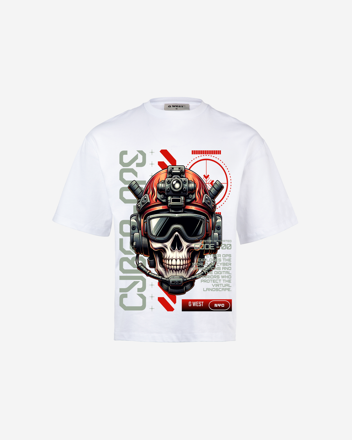 G-WEST CYBER OVERSIZED TEE